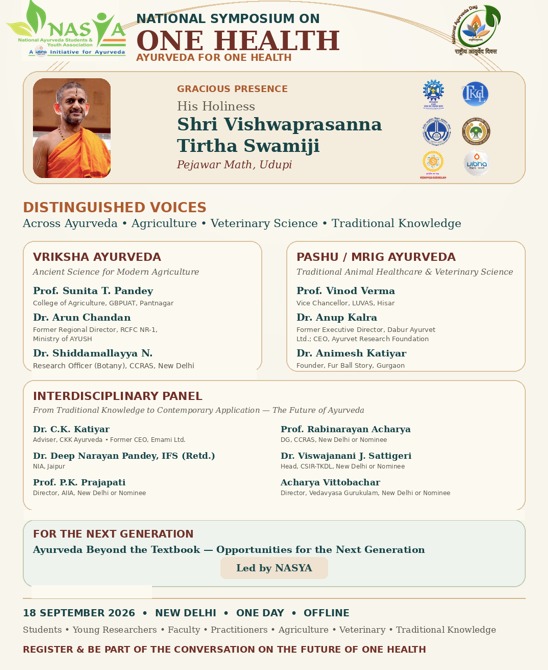 Event - NATIONAL SYMPOSIUM ON ONE HEALTH